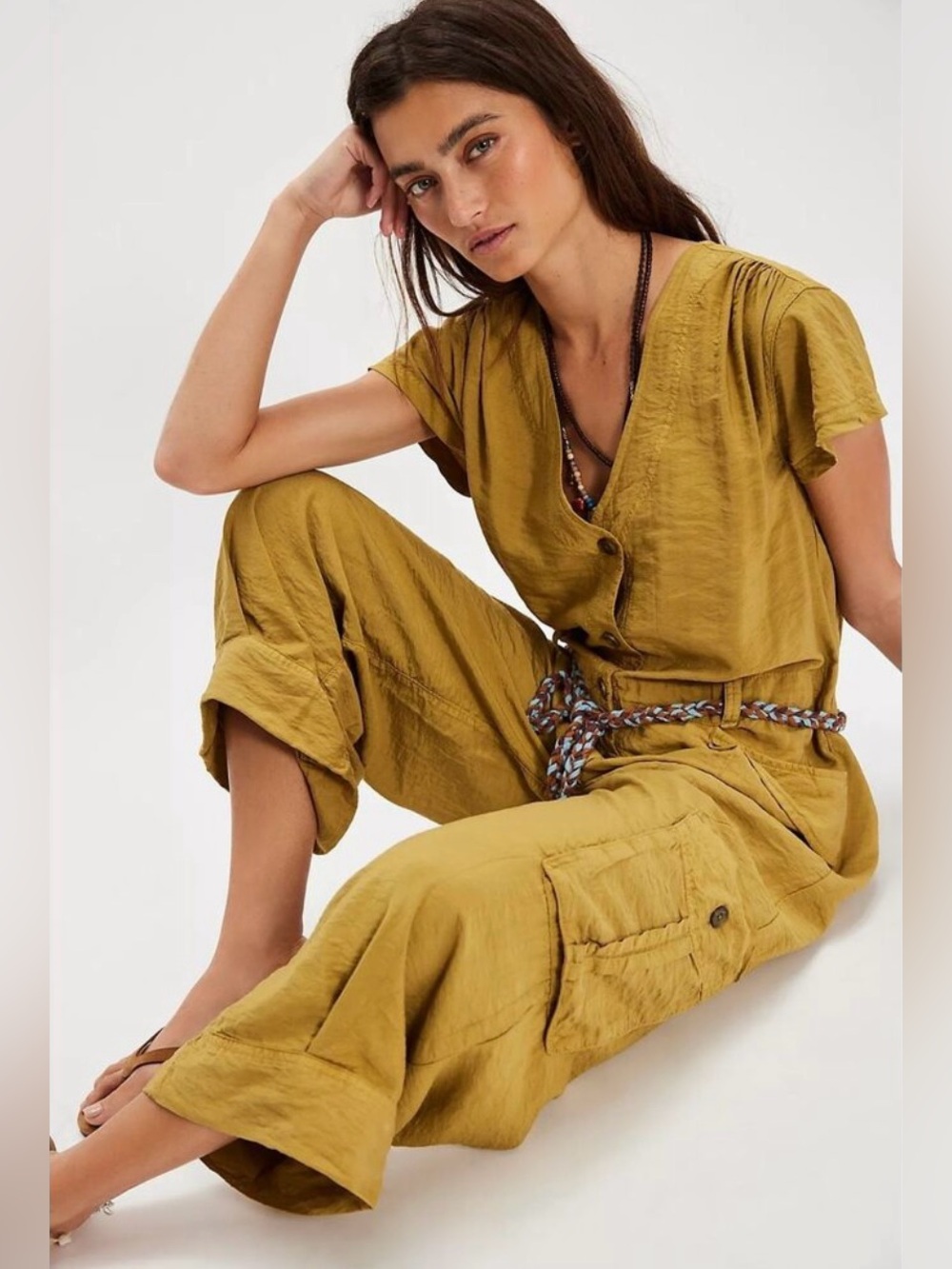 Free People hit the coast jumpsuit